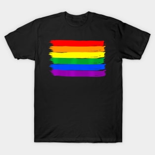 Gay Pride Support Love Rainbow Flag Lgbtq Flag Lgbt Rights T-Shirt